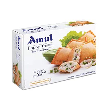 Amul Cheese Onion Samosa Pocket (300 GM) Weight: 0.66 lbs