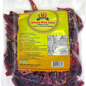 Laxmi Whole Red Chillies for Traditional Indian Cooking - 14oz