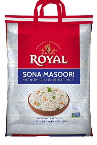Royal, Sona Masoori Rice, 20 Pound(LB)