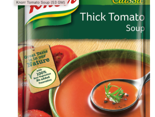 Knorr Tomato Soup, Tomato Soup Weight:0.12lbs $1.99