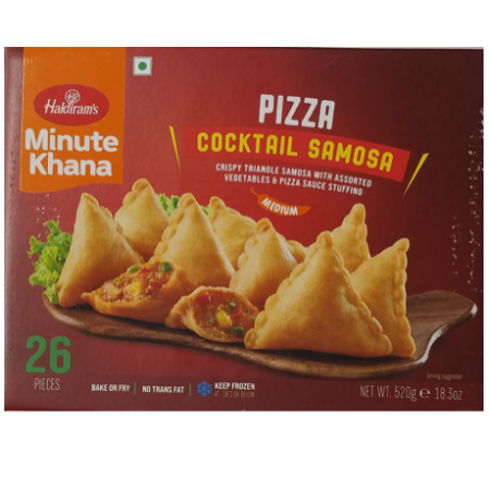 Haldiram Pizza Cocktail Samosa (520 GM - 18.3 OZ) Weight: 1.14 lbs