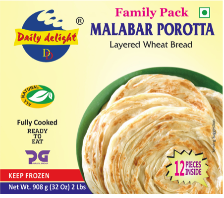Daily Delight Malabar Porotta Family Pack Weight: 2.08 lbs $7.99