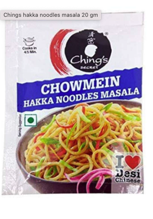 Chings hakka noodles masala 20 gm Weight: 0.04 lbs $0.99