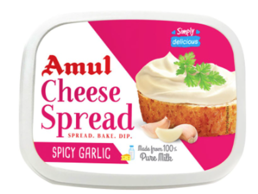 Amul Cheese Spread Spicy Garlic (7 OZ - 200 GM) Weight: 0.44 lbs $4.49