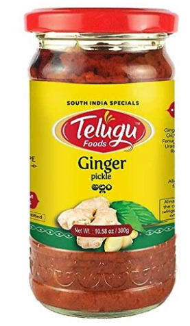 Telugu Ginger Pickle 300 Gm Weight: 0.66 lbs $2.99